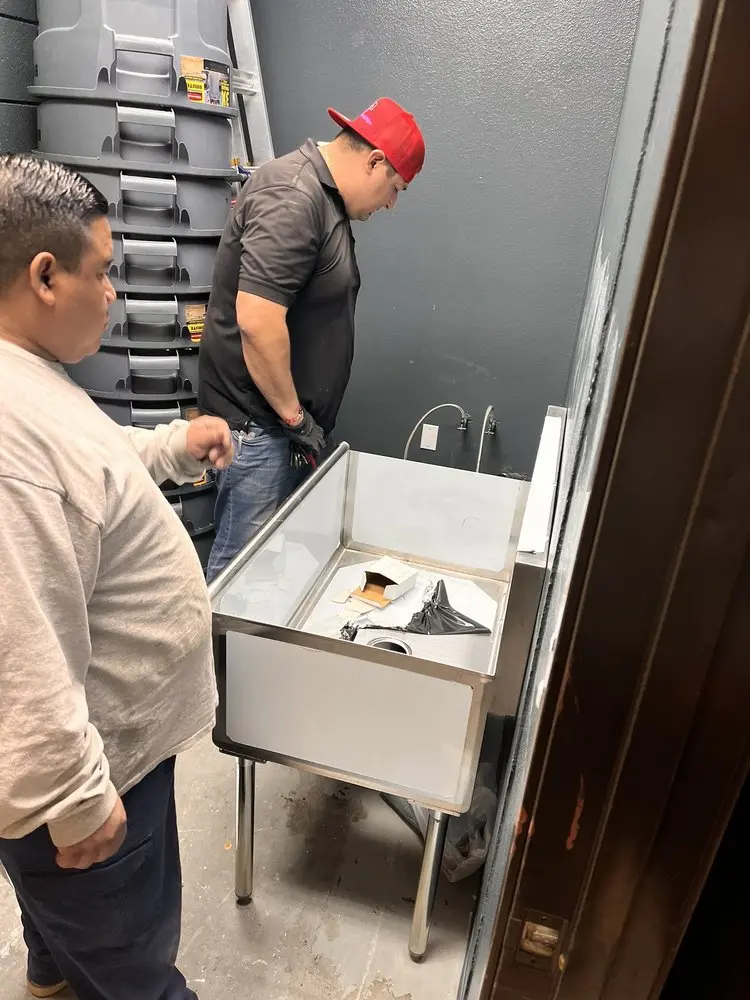 Commercial plumbing and sink installation in Dryden